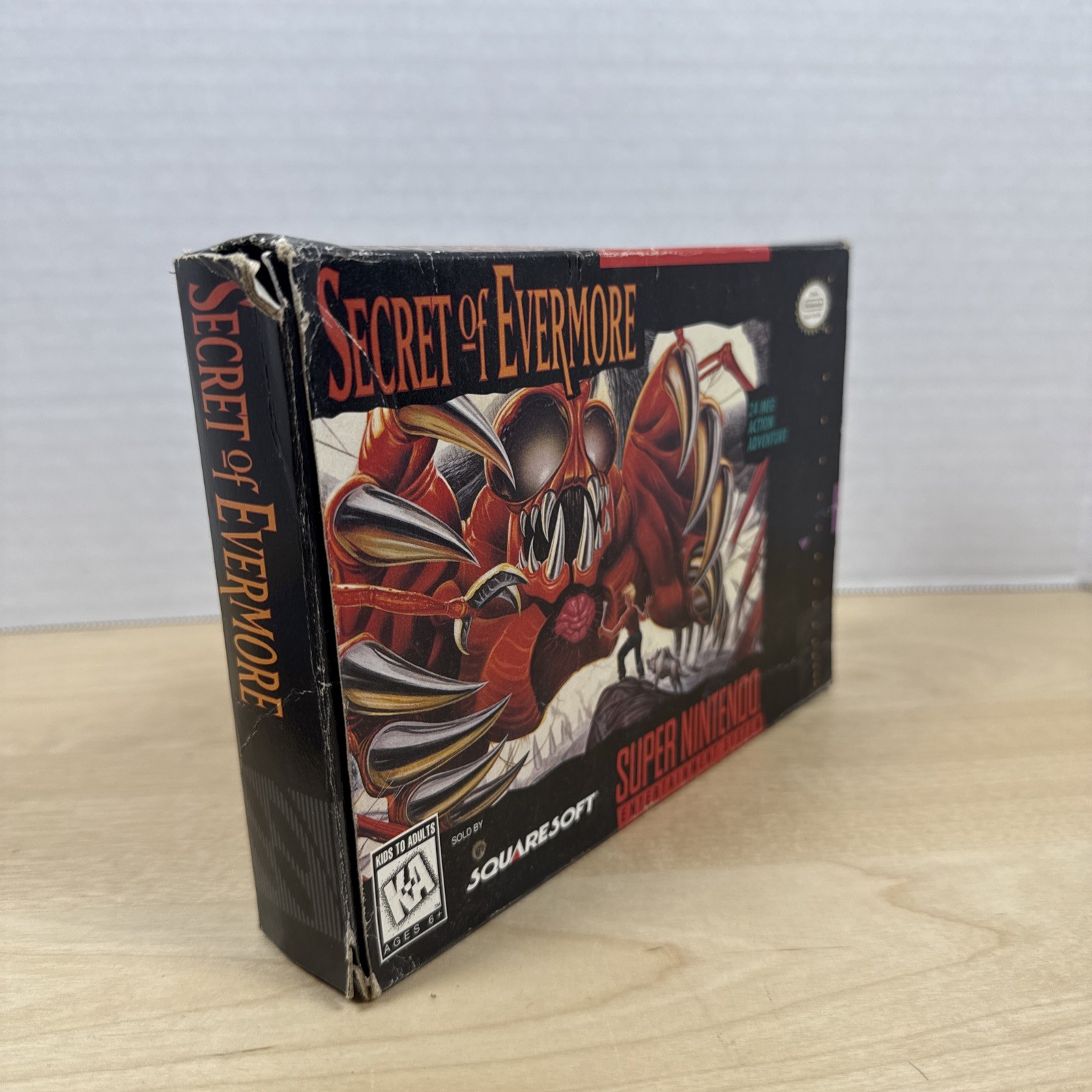 Secret of Evermore (Super Nintendo, 1995) SNES, Tested, Authentic, Game And Box
