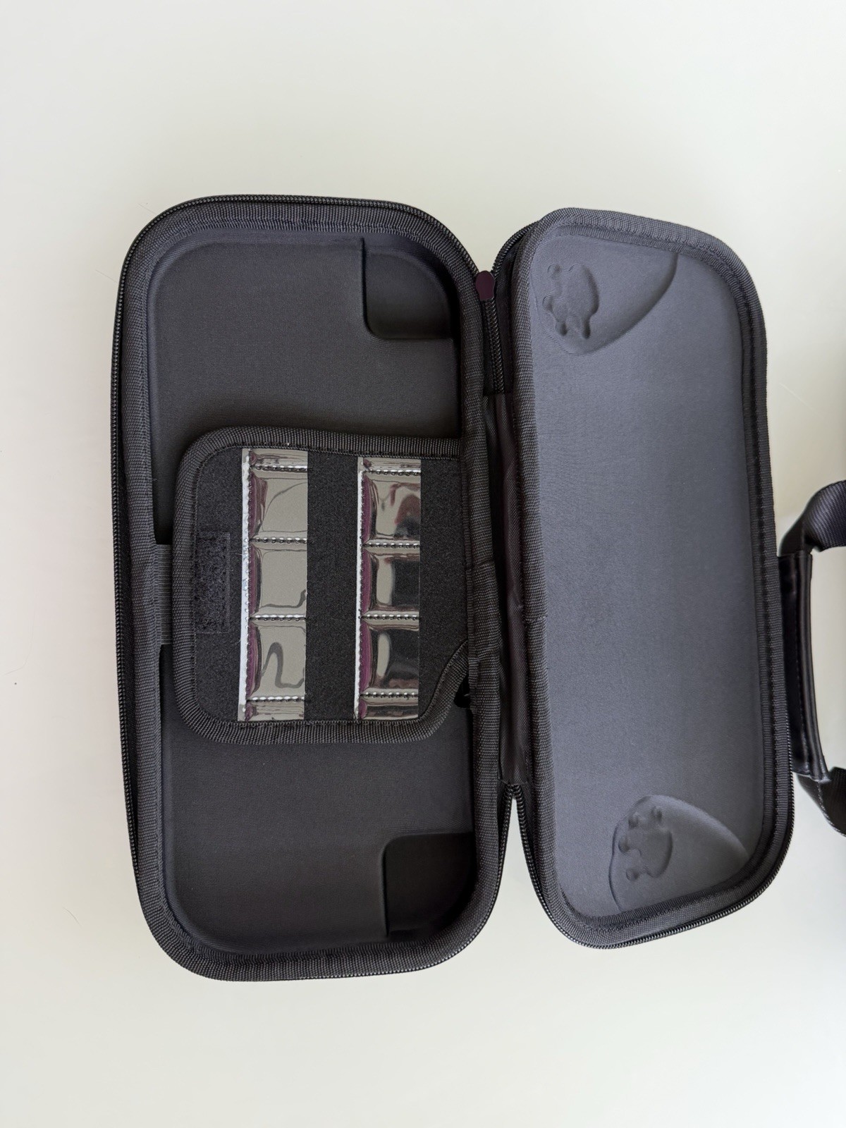 HLHGR Hard Shell Padded Carrying Case for Nintendo Switch, Black/Gray