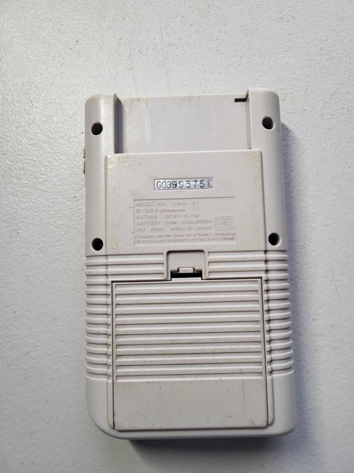 Nintendo Game Boy Launch Edition Handheld System Original GB Gray Tested DMG-01