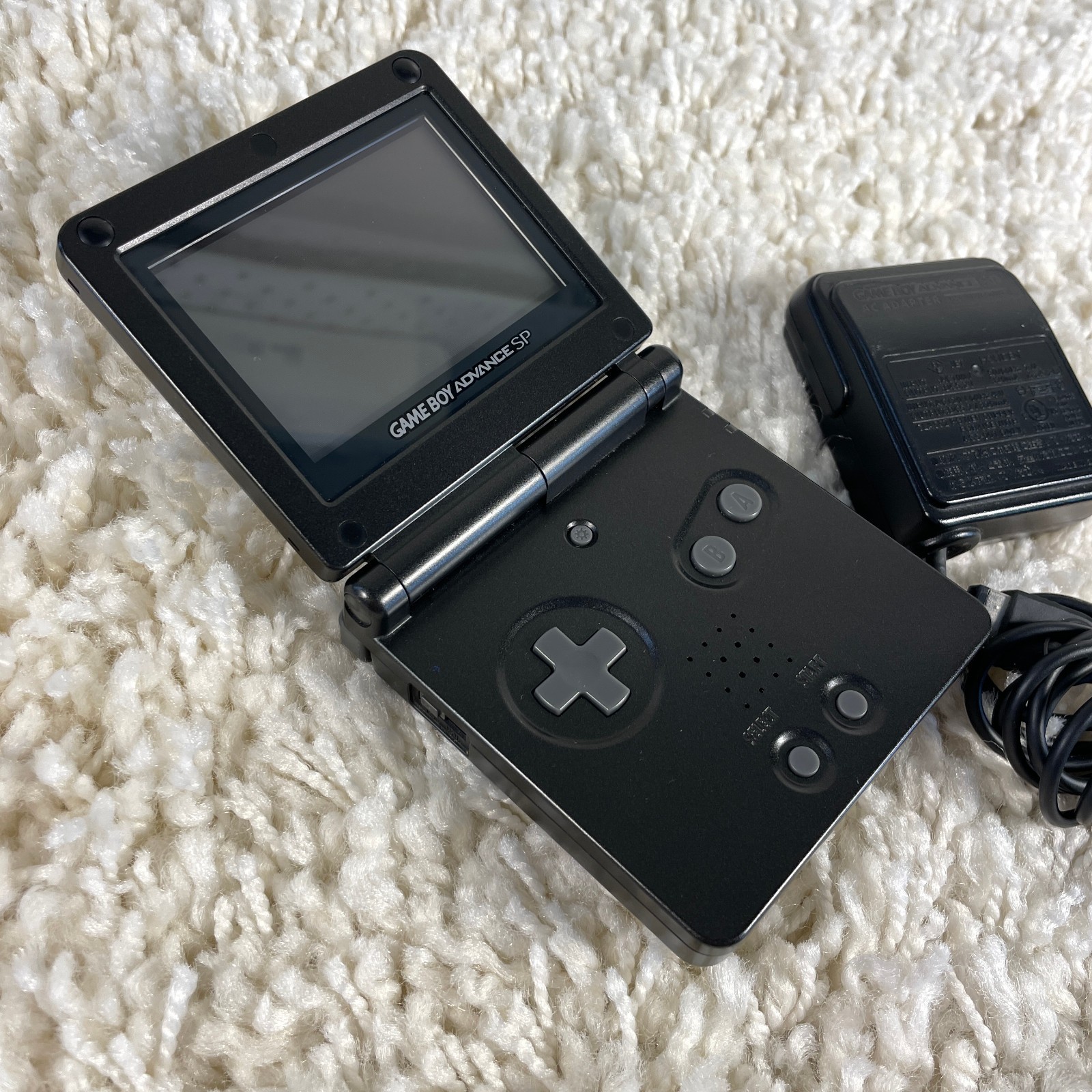 Nintendo Gameboy Advance GBA SP Onyx Black Handheld System Console AGS-001 Works