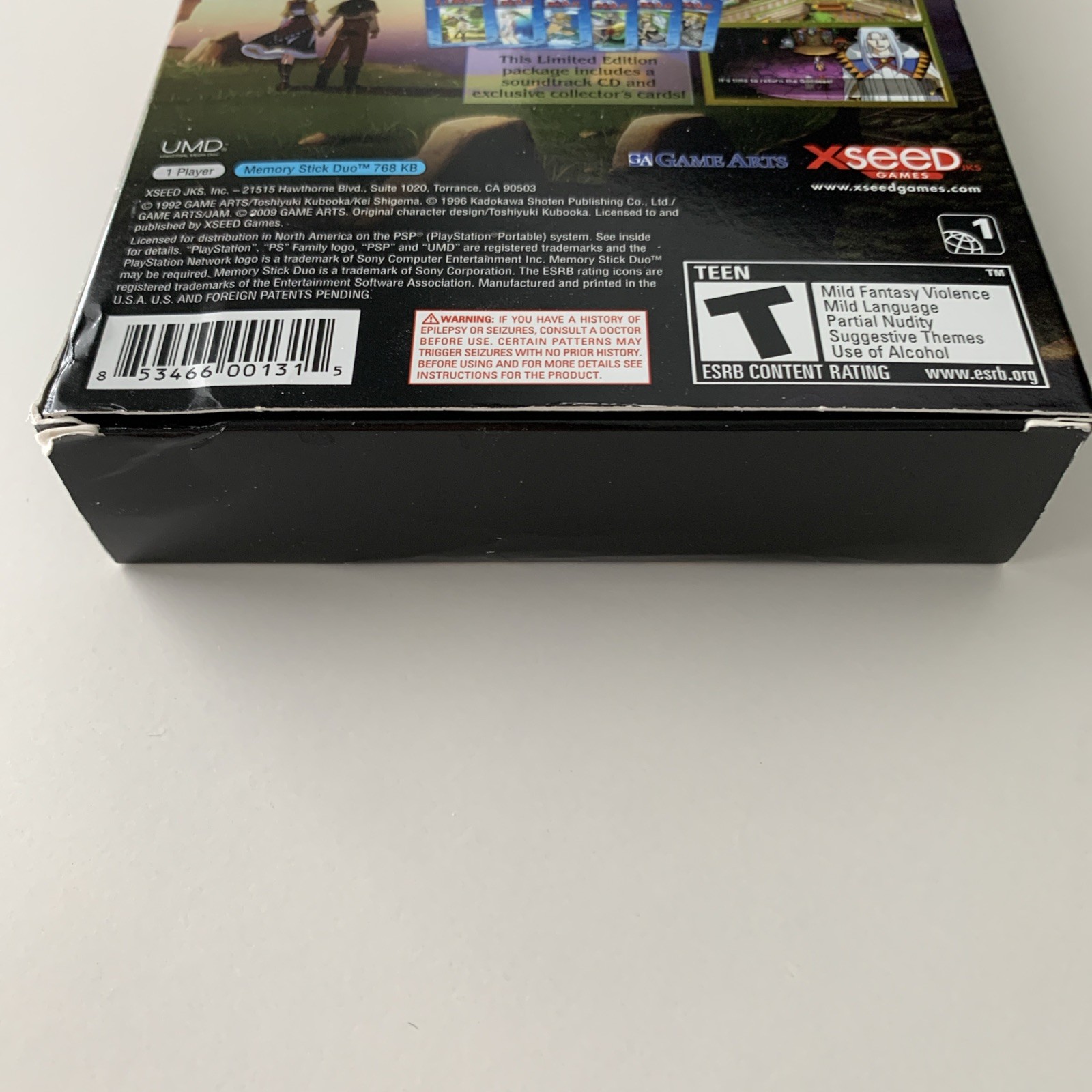 Lunar: Silver Star Harmony Premium Edition XSEED PSP Very Clean No Game