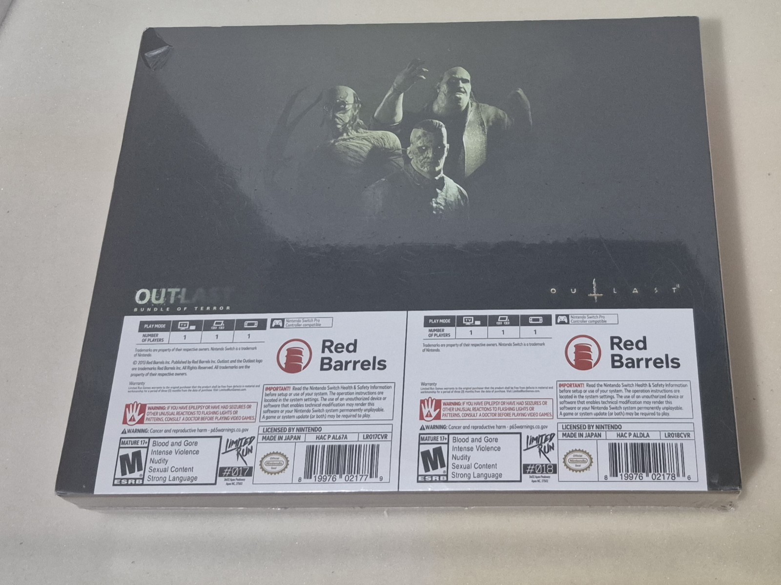 Outlast Bundle of Terror / Outlast 2 Murkoff Briefcase Edition – Switch New