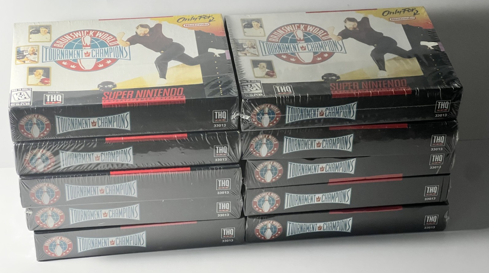Lot of 10 New Brunswick World Tournament of Champions Snes Factory Sealed