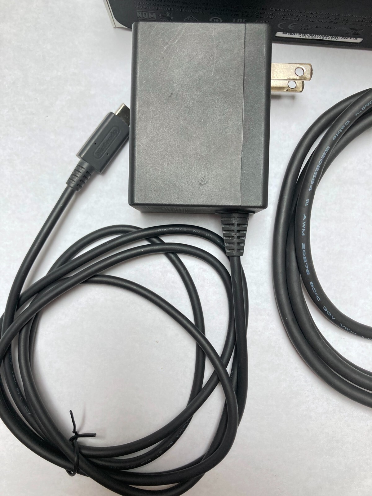 Genuine Nintendo Switch OLED White Dock Set with AC Adapter and HDMI Cable