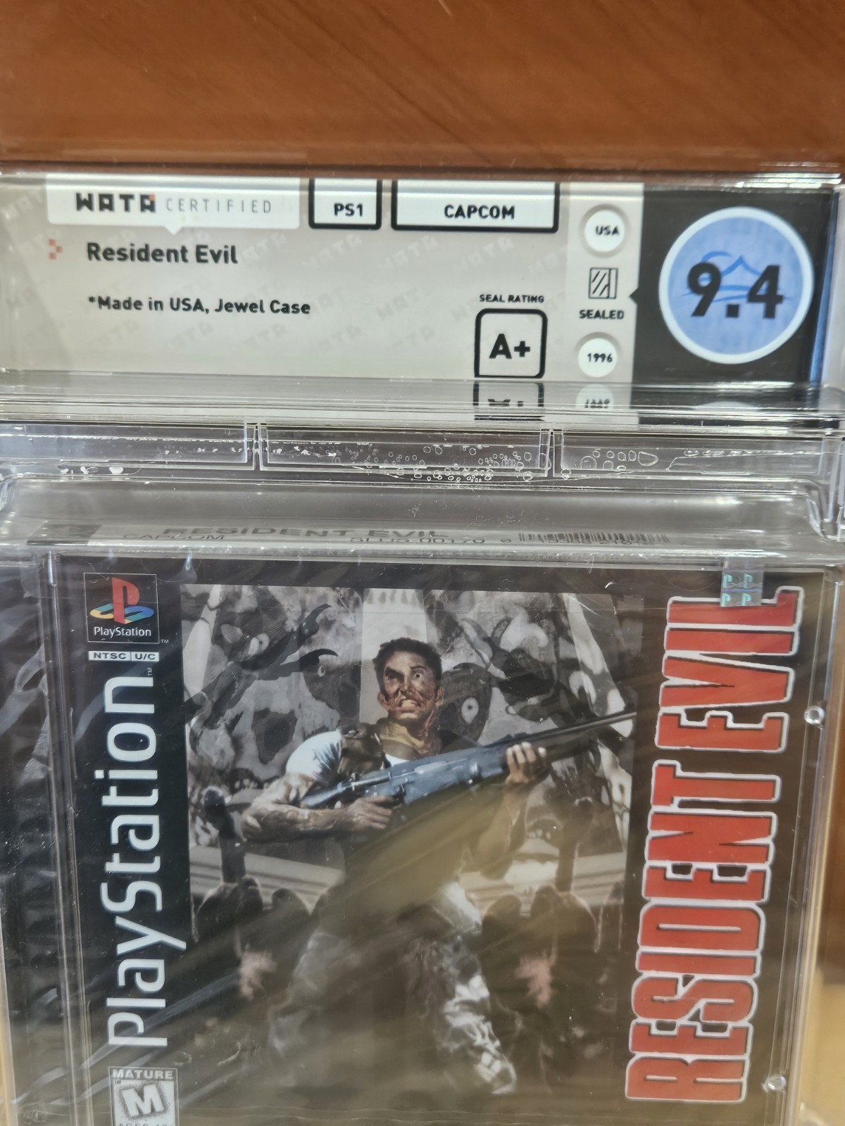 Resident Evil Sony PlayStation PS1 Jewel Case Sealed New WATA 9.4 A+ Graded