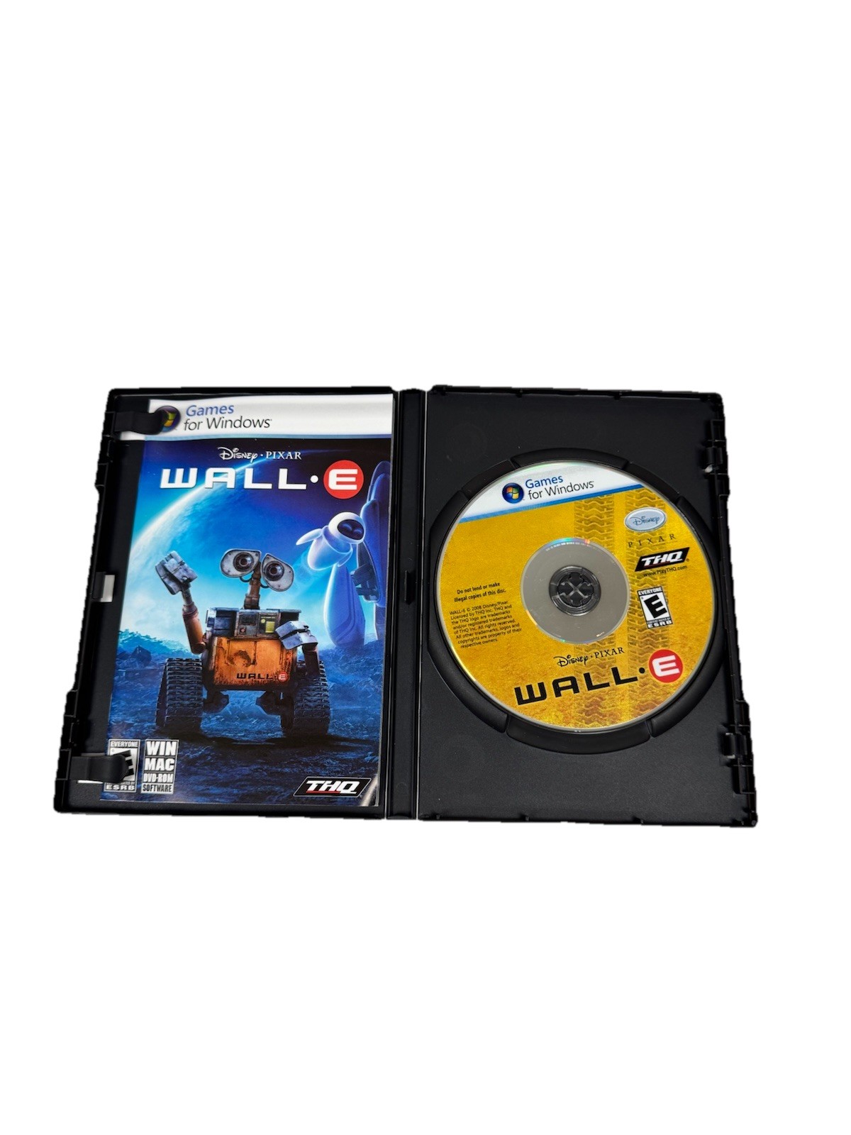 WALL-E PC DVD Game Disney Pixar THQ Complete CIB Windows Mac Untested