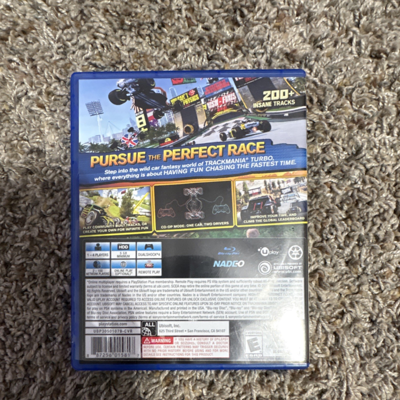 Ubisoft Trackmania Turbo PS4 Racing Arcade Multiplayer Online Playability