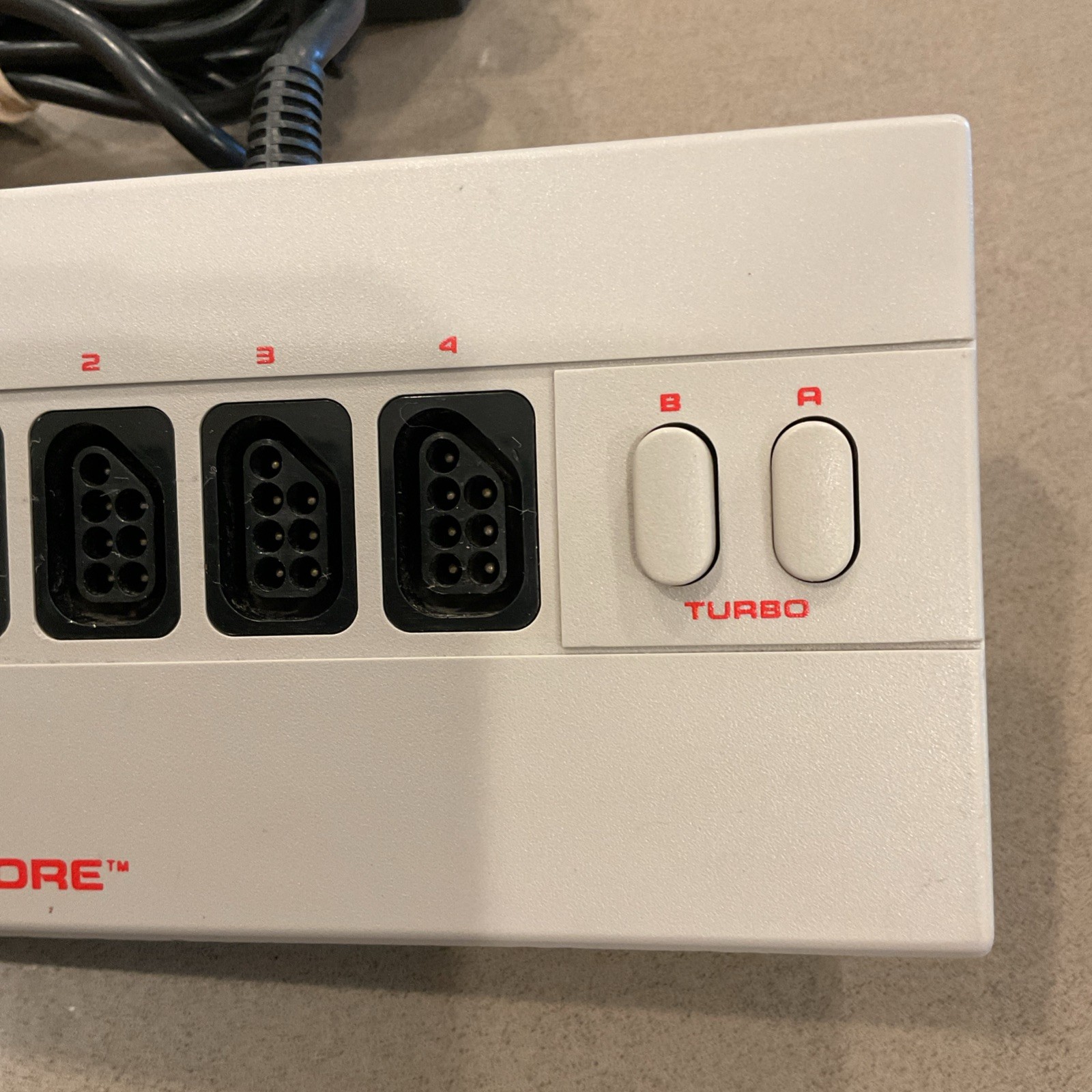 Nintendo Nes 4 Score Controller Attachment – Gray Turbo OEM Official Four