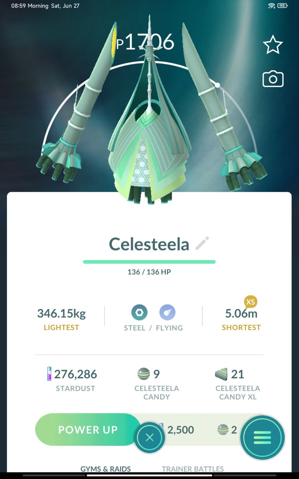 Celesteela Pokémon Go | 30 Days Friendship Trade