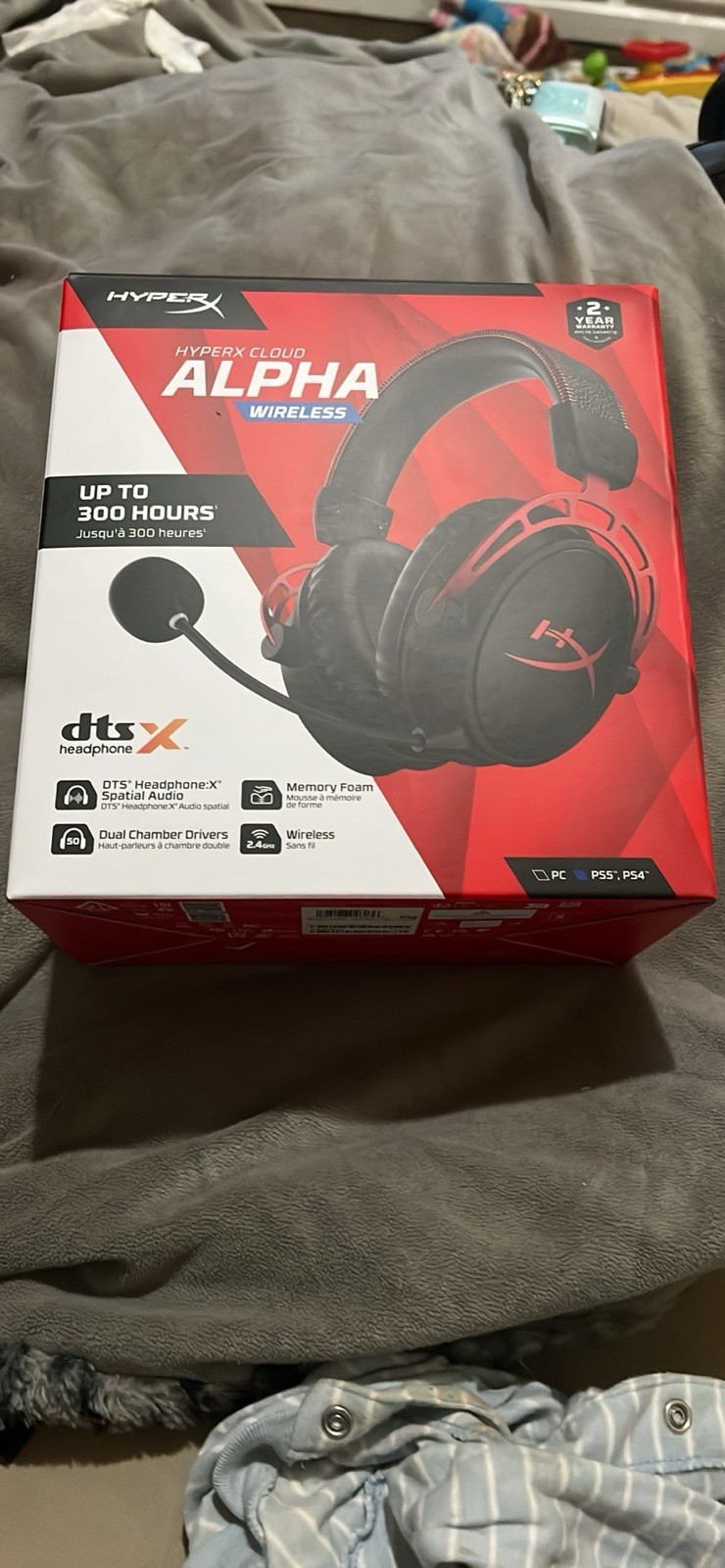 HyperX Cloud Alpha Wireless DTS Headphone – Black