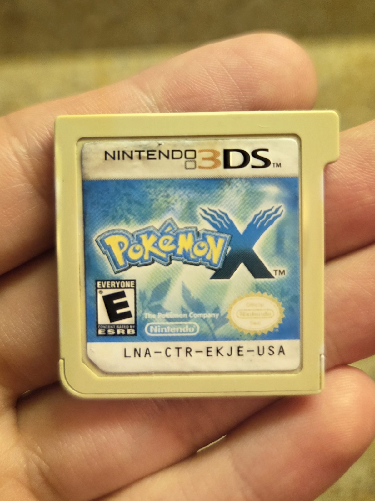 Pokemon X Nintendo 3DS Loose Game Only Authentic Worn Label
