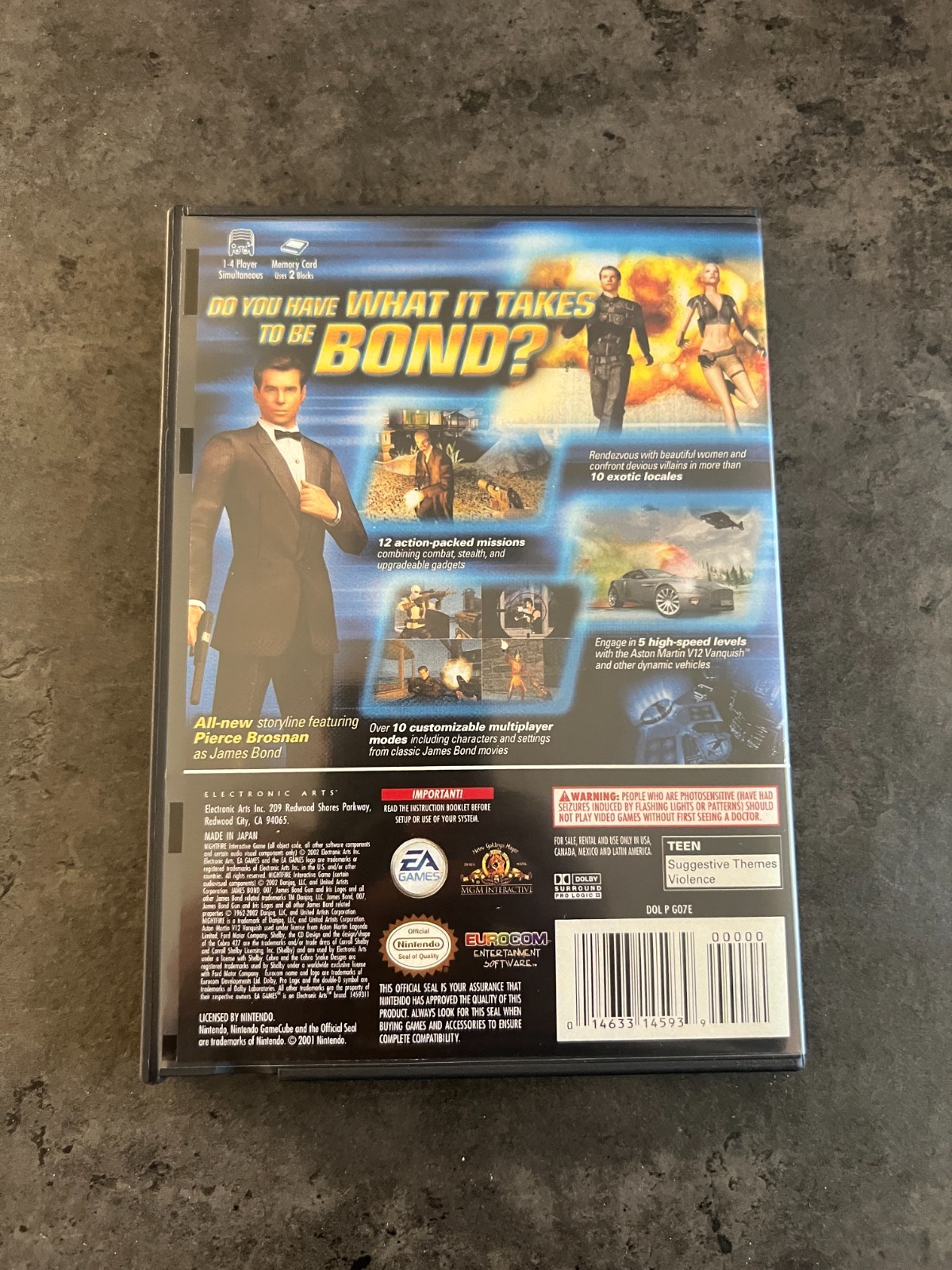 007: NightFire (Nintendo GameCube) No Manual – Tested & Working – READ