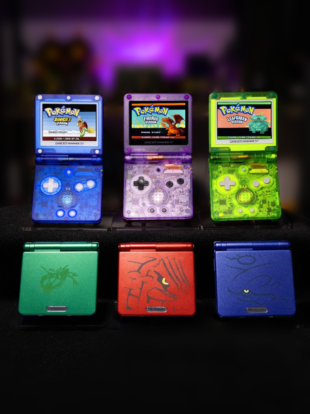 Nintendo Game Boy Advance SP GBA | IPS V5 Backlit Screen USBC Charging Option