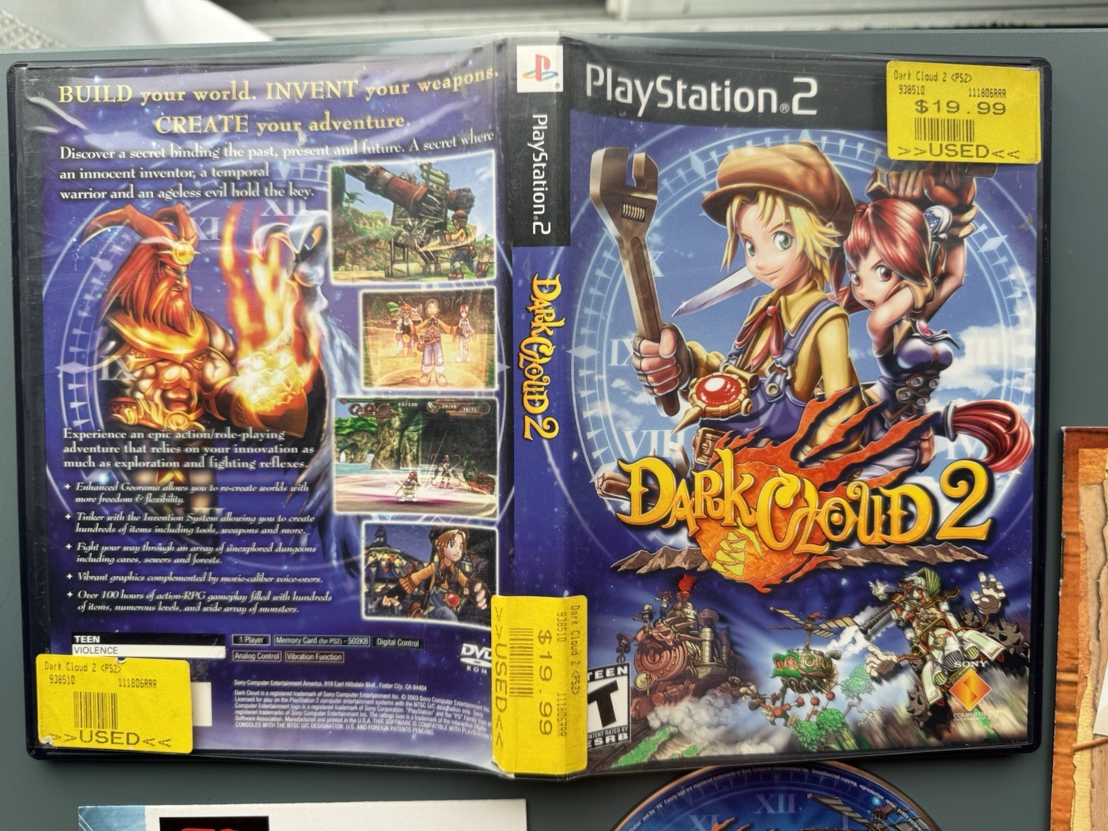 Dark Cloud 2 CIB Complete PlayStation 2 PS2 Tested With Dark Cloud 1 Disc Bundle