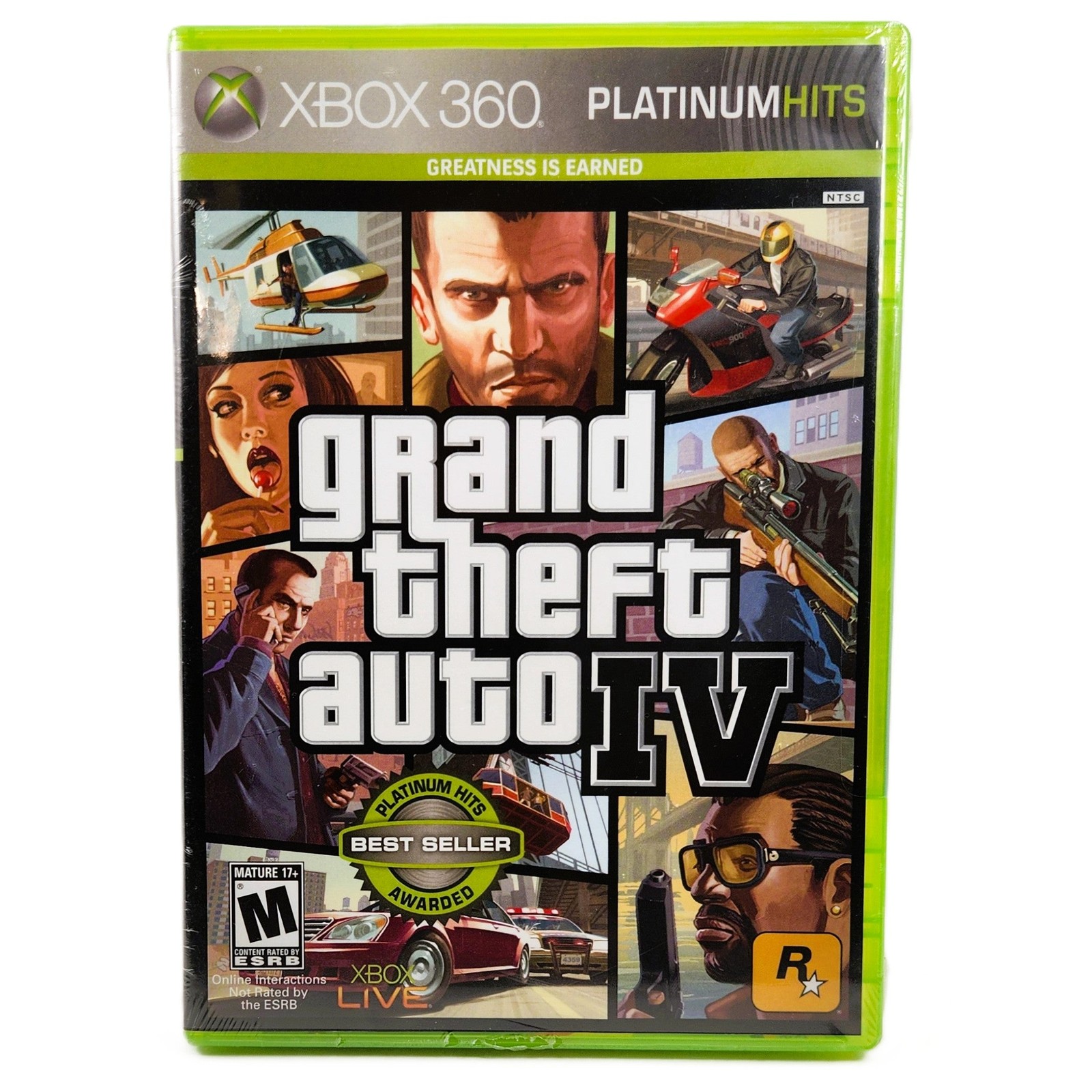 Grand Theft Auto IV GTA 4 [Platinum Hits] Xbox 360 (Brand New, Factory Sealed)