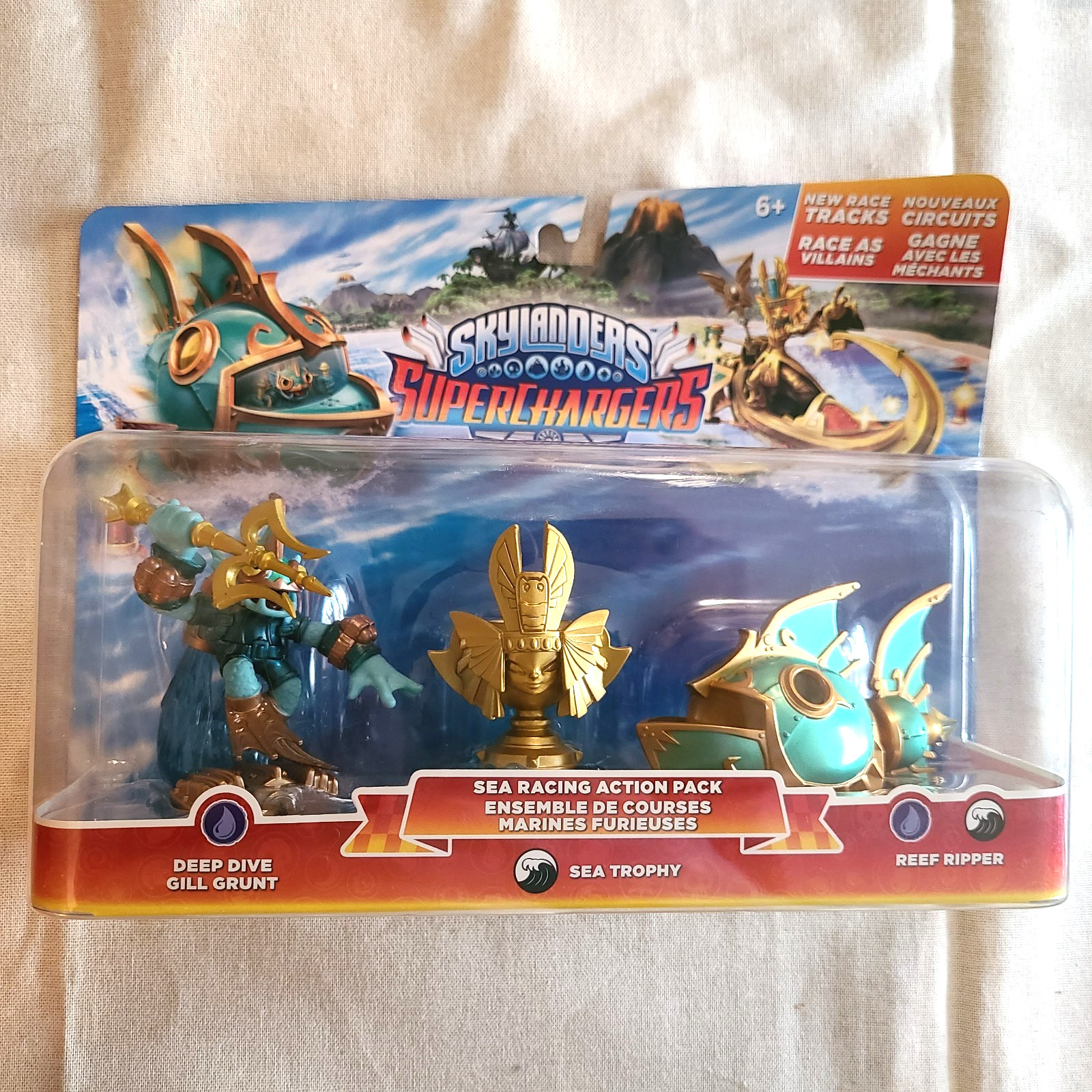 Skylanders SuperChargers *Sea Racing Action Pack* NEW Sea Trophy, Deep Dive Gill