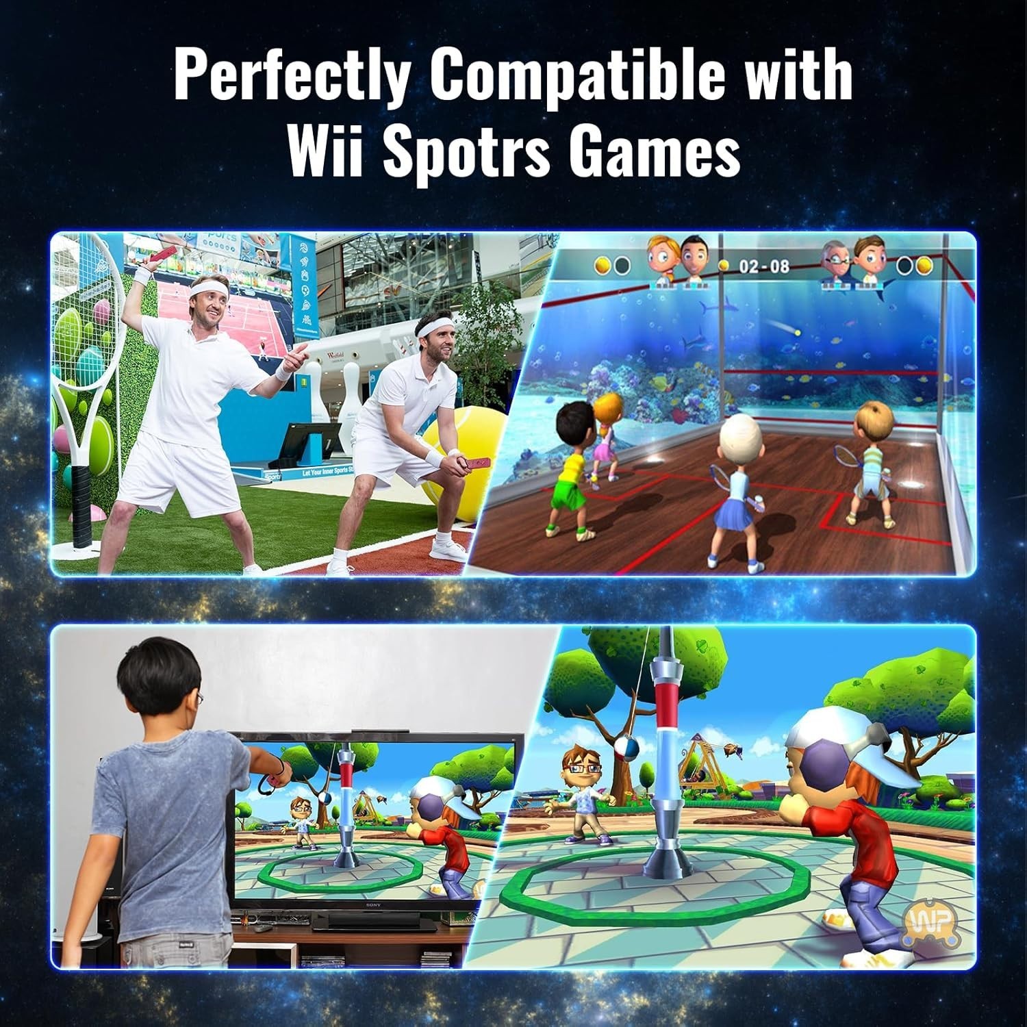 4 Player Multi-Color Wii Controller Pack