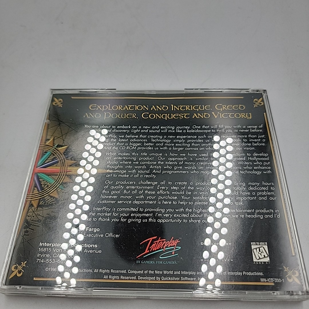 Conquest Of The New World Deluxe Edition PC CD-ROM Interplay MS-DOS Windows 95