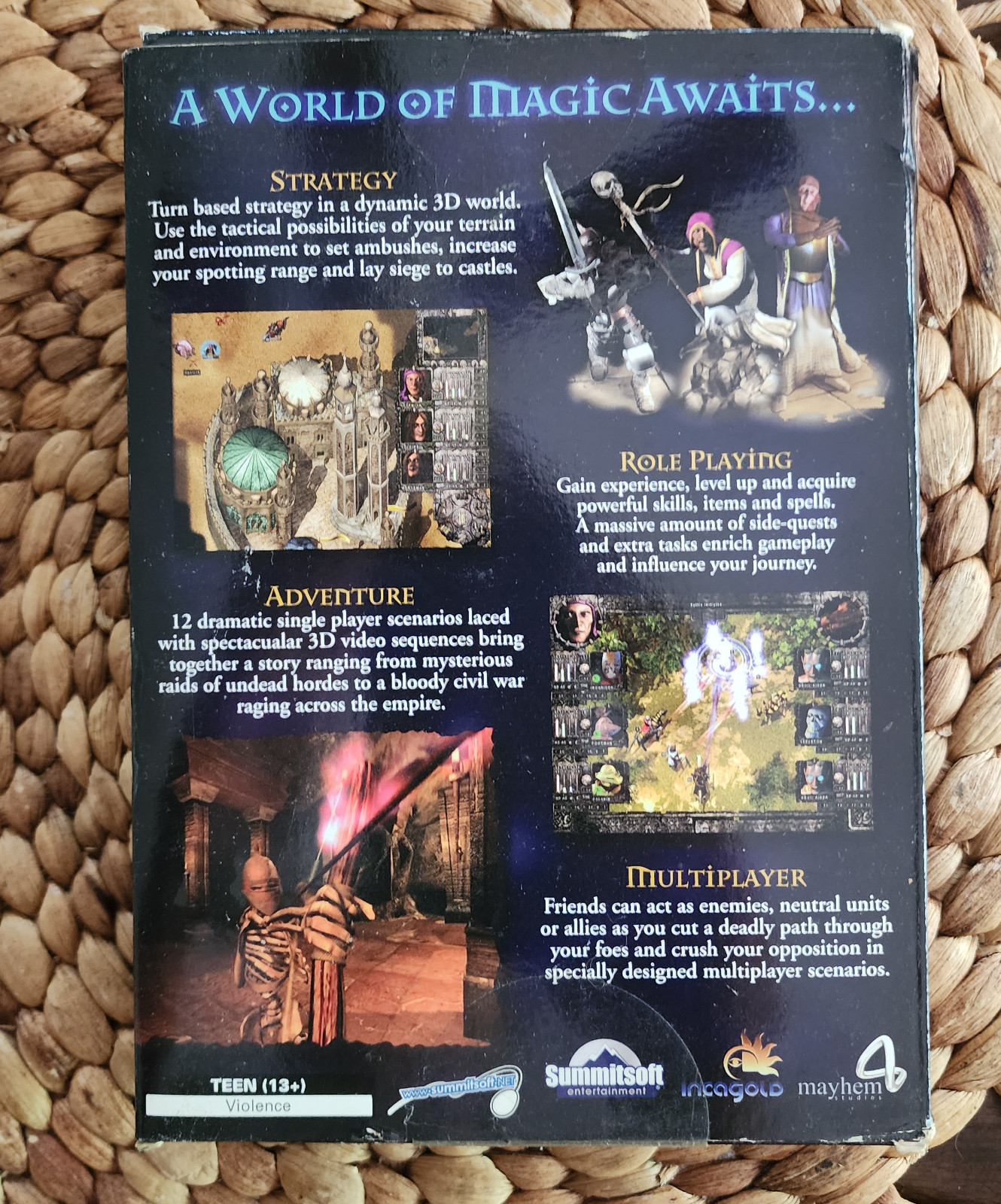 Empire of Magic (2003) PC NEW Factory Sealed US Retail Box Strategy Role Playing