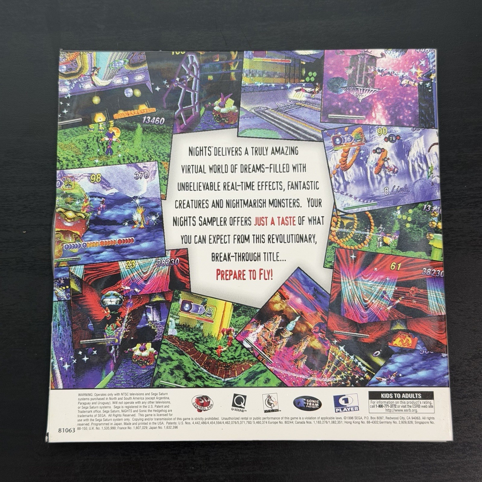 Nights into Dreams Sampler for Sega Saturn Complete With Sleeve