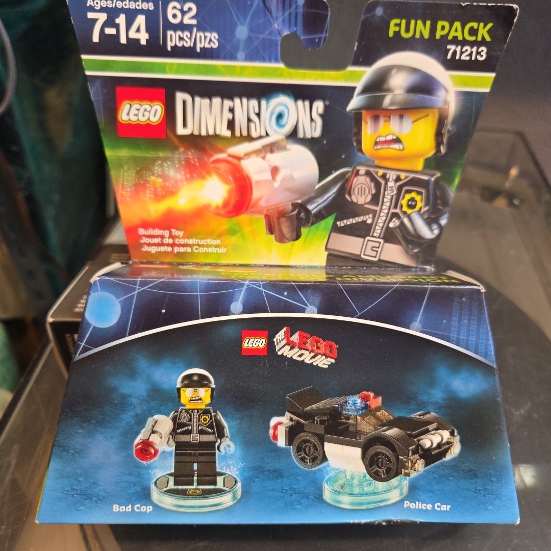 2 Lego Dimensions Lego Movie Bad Cop Fun Pack 62 Pcs Fun Pack 71213 NIB