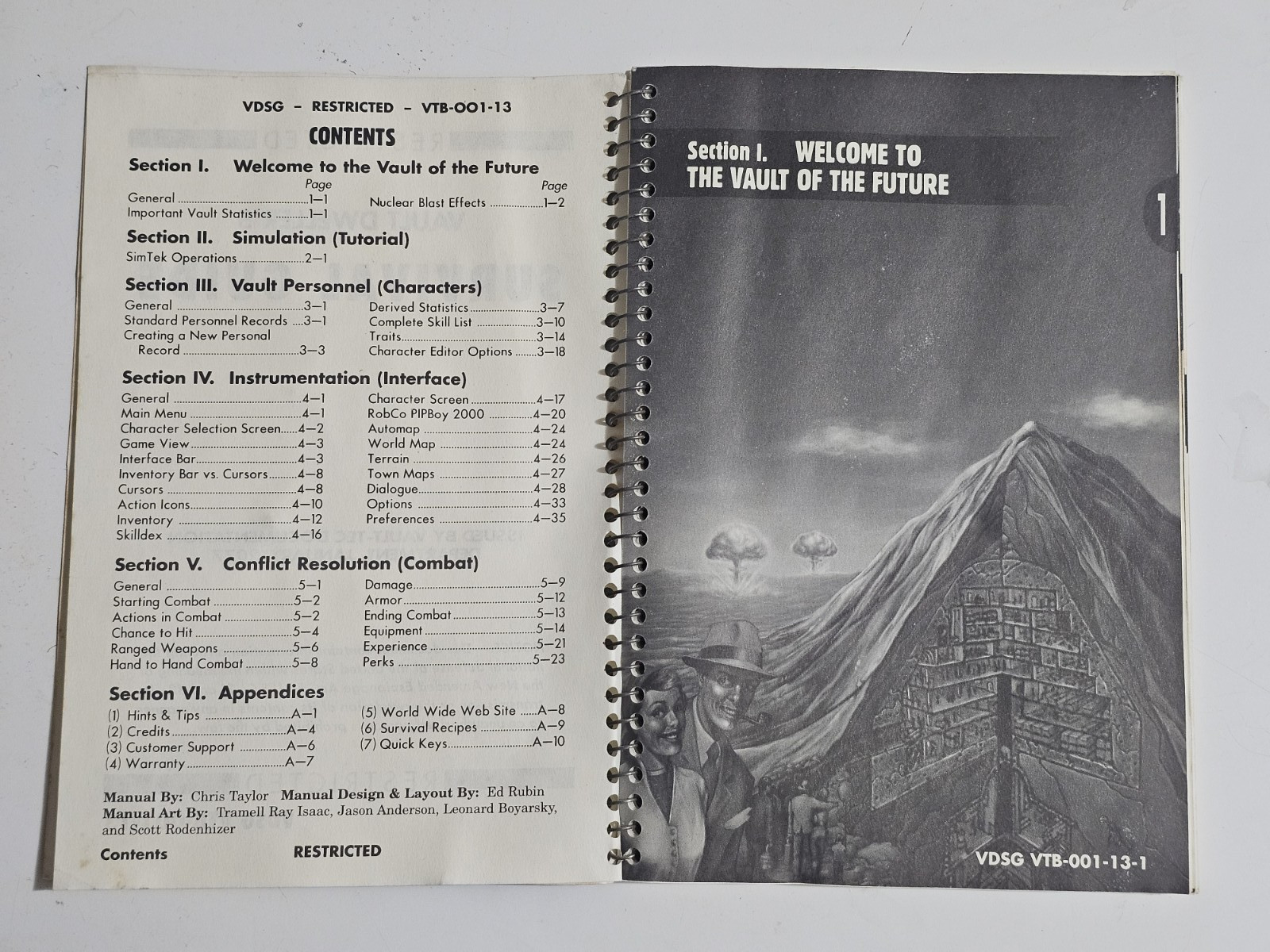Fallout 1 Vault Dweller’s Survival Guide Original 1997 VDSG VTB-001-13
