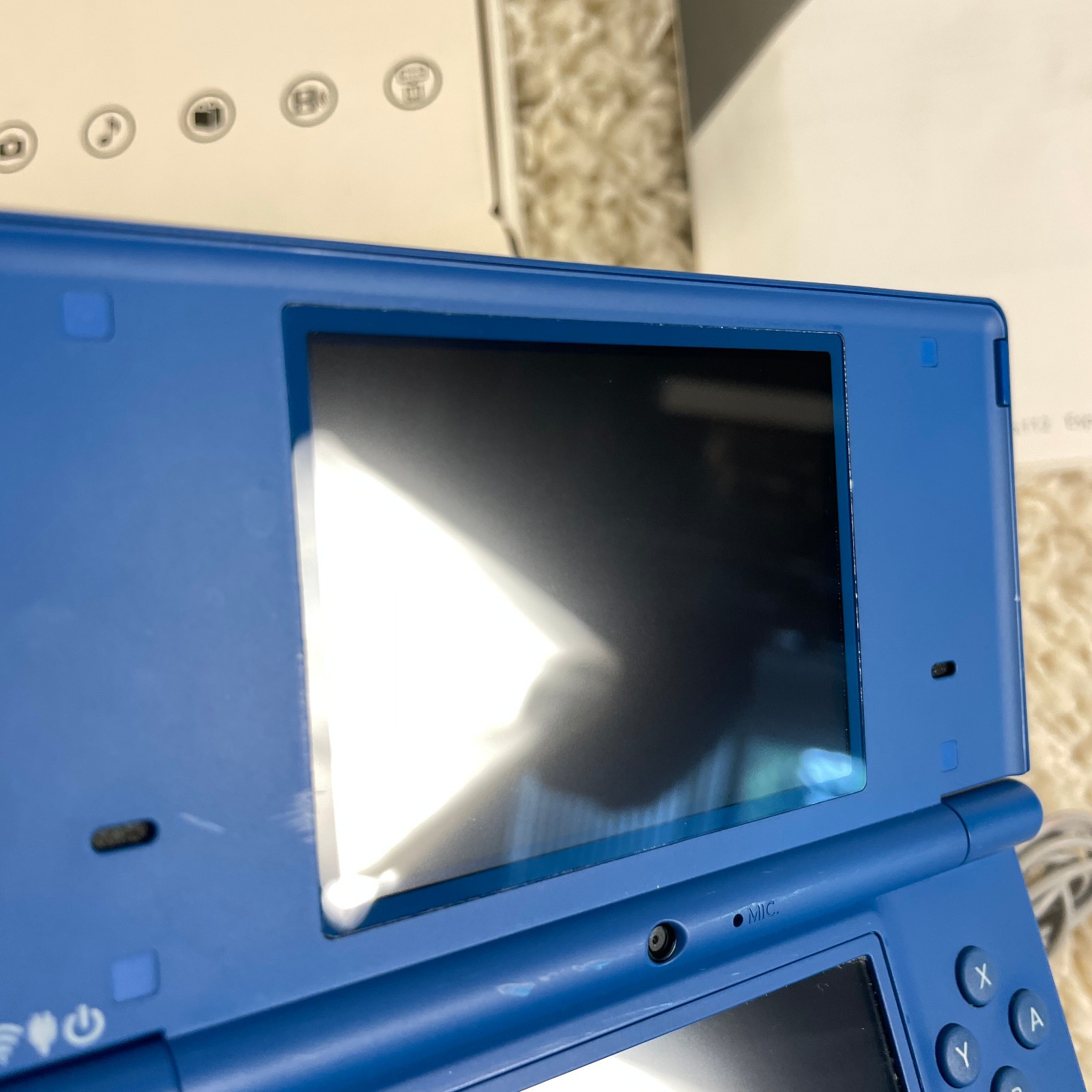 Nintendo DSi Matte Blue Handheld Console System TWL-001 Complete in Box CIB