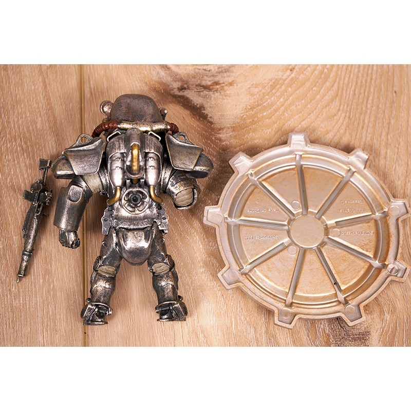 COMPLETE SET! Fallout Build-a-Figure Power Armor & DOG DOGMEAT & GUN Lot of 7