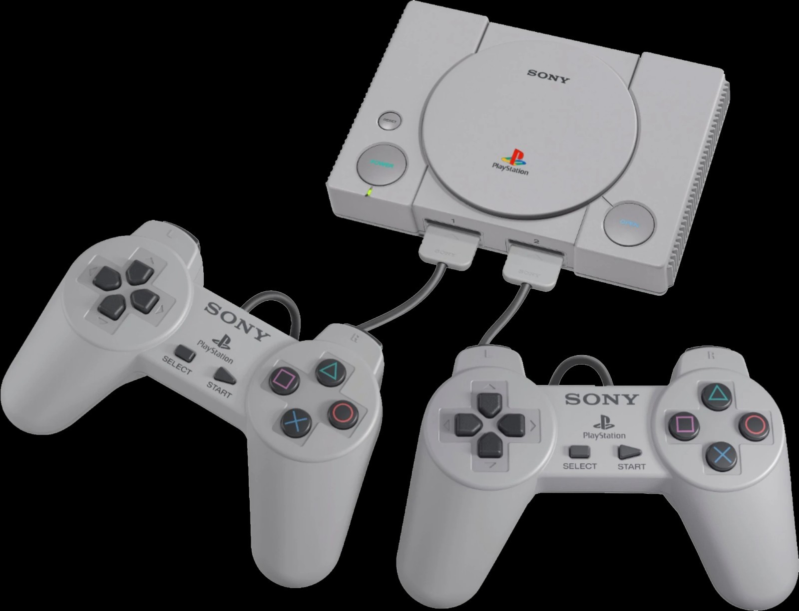 Sony PlayStation Classic Console 2 Wired Controllers 20 Games Pre-Installed!!!