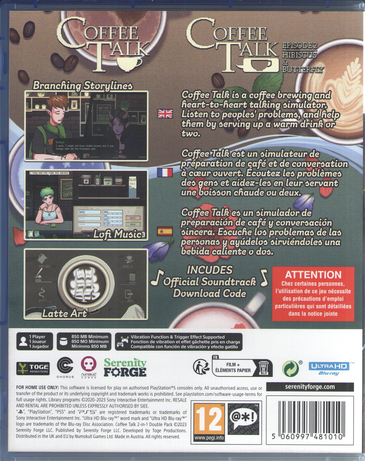 Coffee Talk 2 in 1 Double Pack for PlayStation 5™