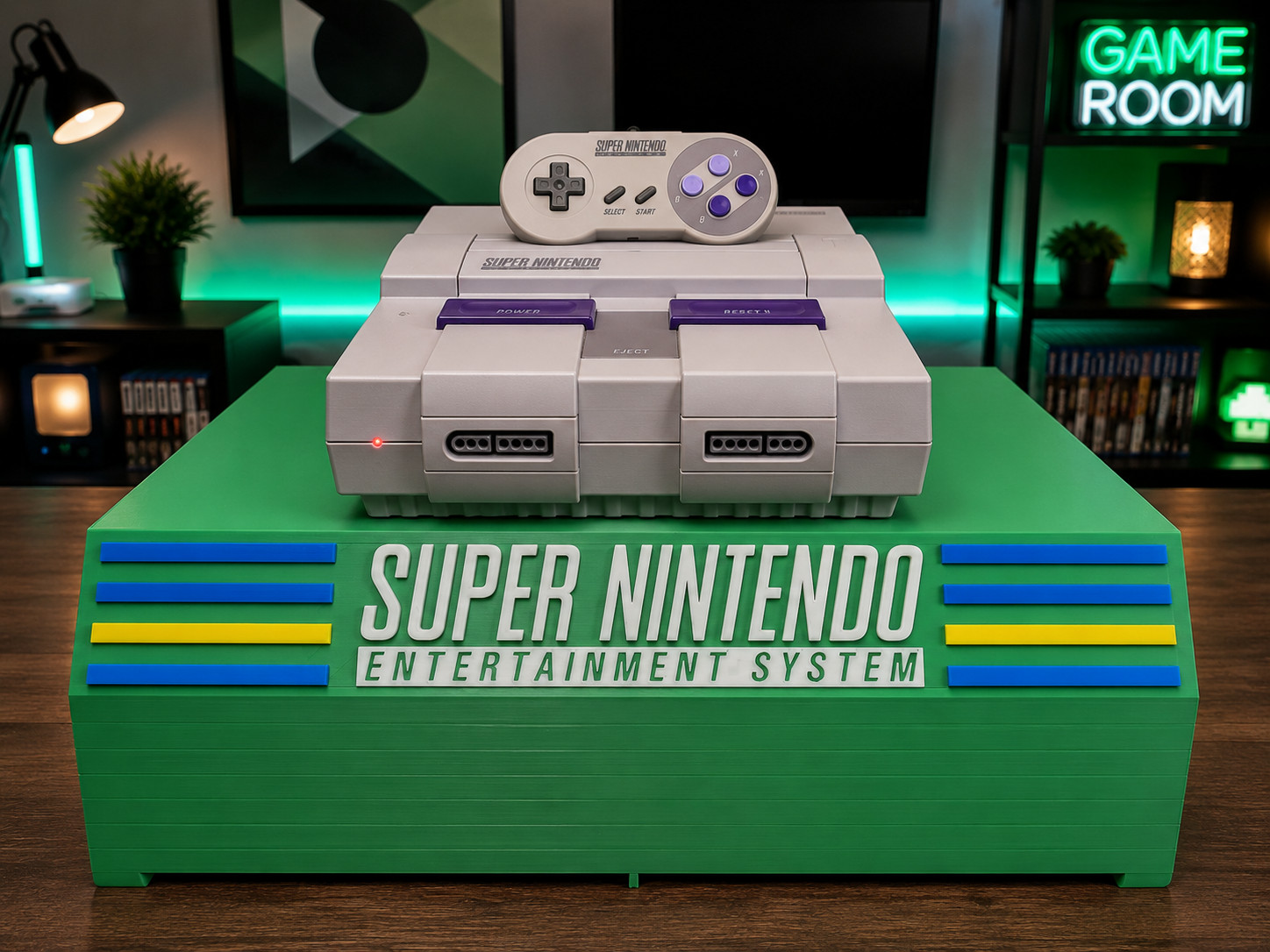 SNES Cartridge Holder for 18 Games Cartridges | Personalized Colors