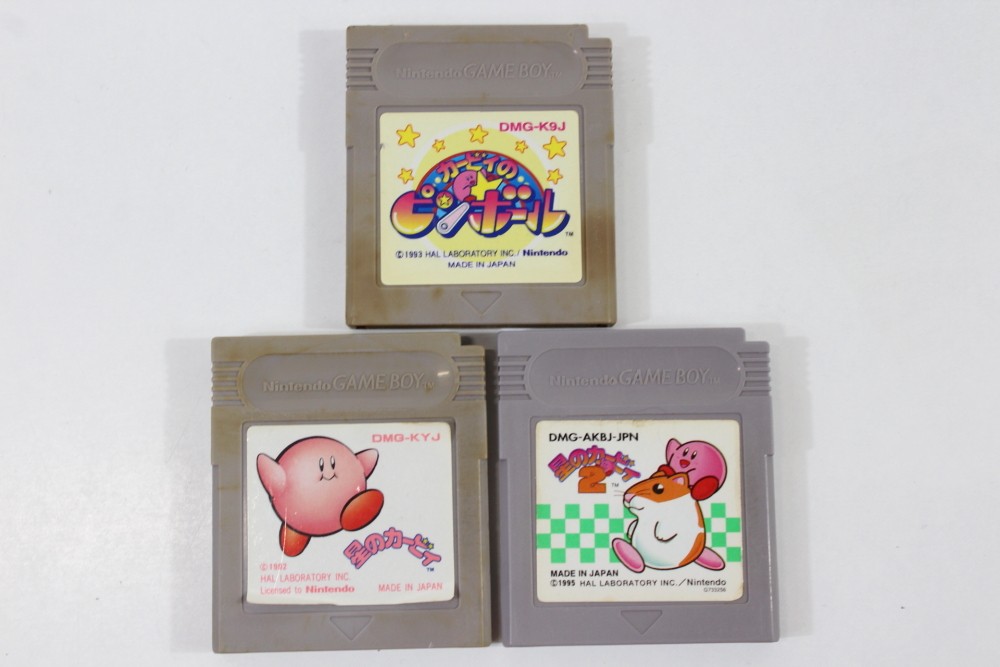 Lot of 3 Kirby’s Dream Land Nintendo Gameboy OEM Japan Import US Seller
