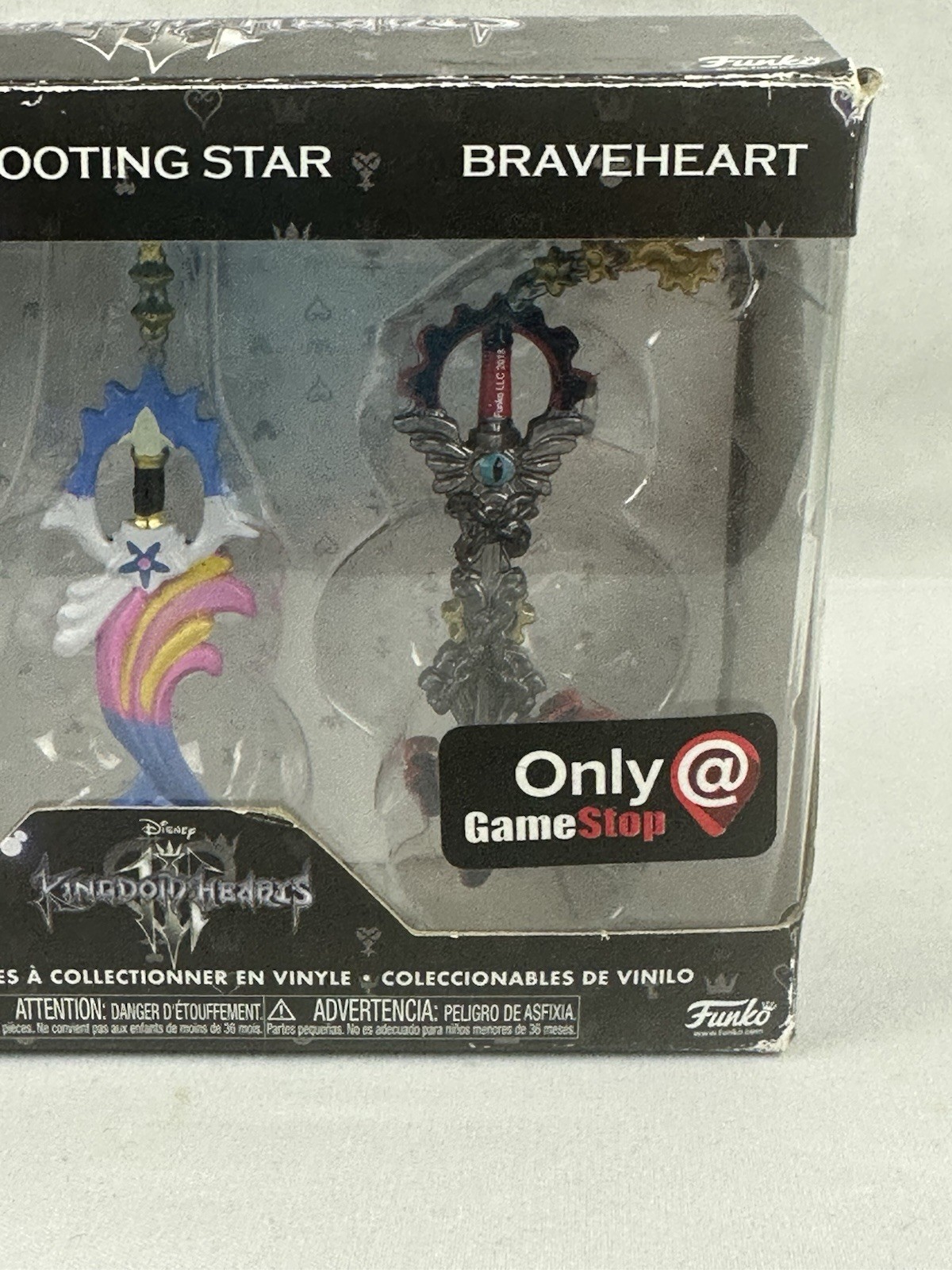 Funko Kingdom Hearts Void Gear Shooting Star Braveheart Keyblade 3 Pack GameStop