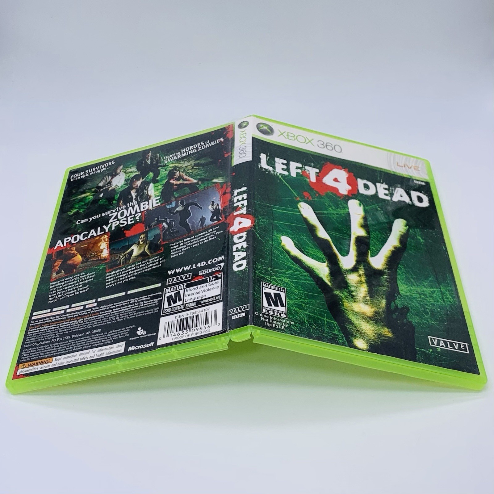 Lot of 2 Left 4 Dead and Left 4 Dead 2 Platinum Hits Xbox 360 – Tested & Working
