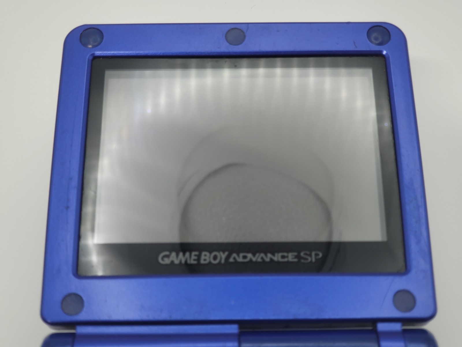 Nintendo Game Boy Advance SP Cobalt Blue AGS-001 w/ 3 Games *Screen Blemish