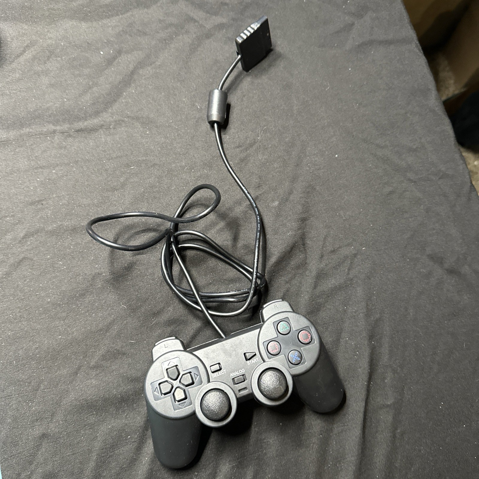 Controller for PlayStation 2 PS2 Wired Black by Voomwa