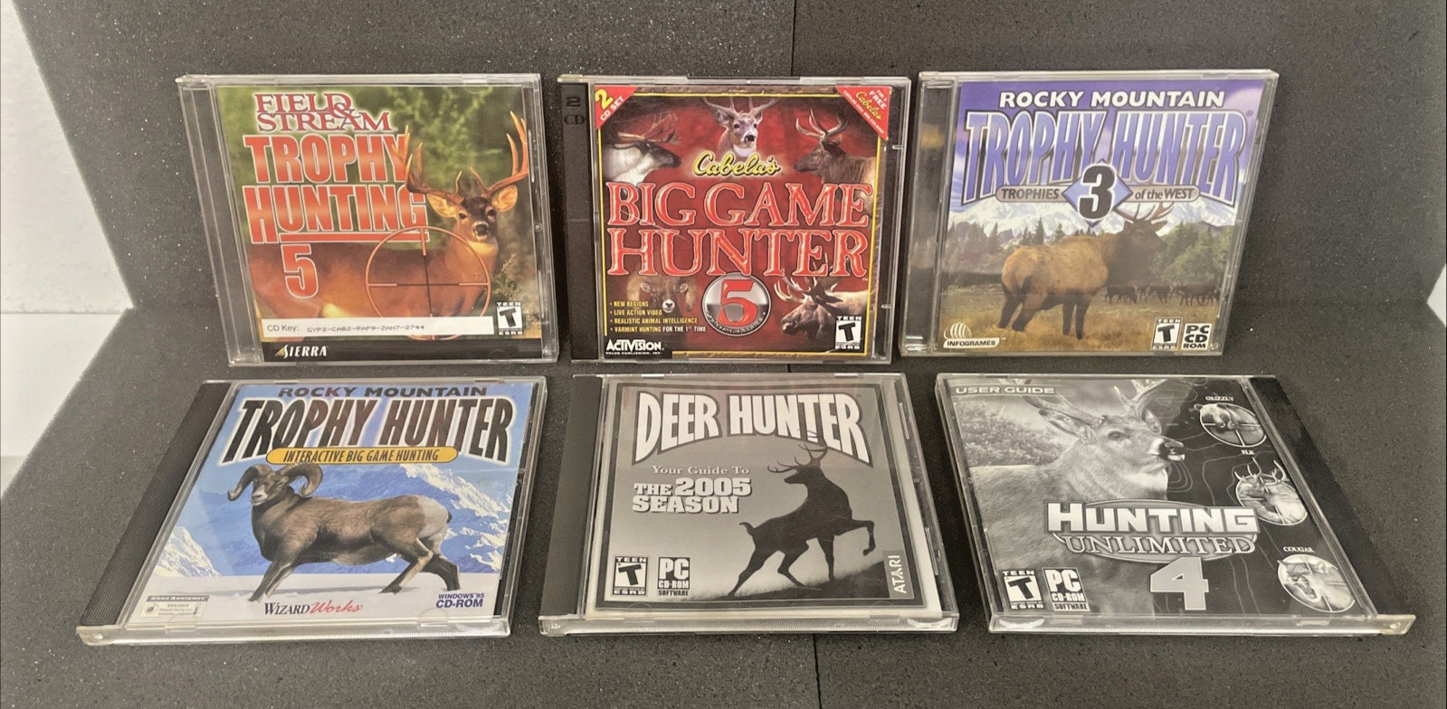 Lot of 28 PC Shooting Games, Cabelas Game Hunter, Trophy Hunter, Safari Etc.