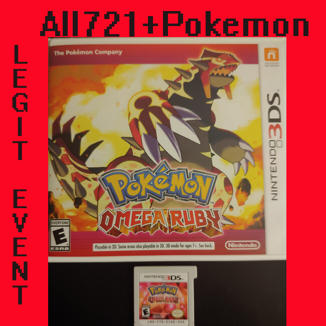 Pokemon Omega Ruby Loaded With All 721 + 120+ Legit Event Pokemon – Unlocked