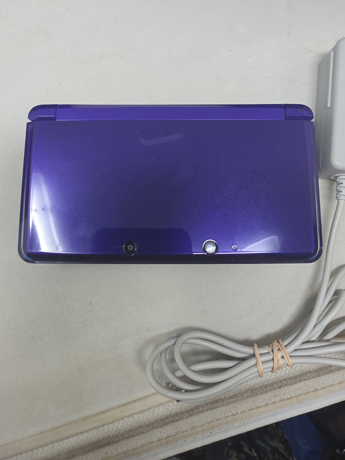 Nintendo 3DS Midnight Purple CTR-001 Console — Fully Tested w/Charger/Stylus