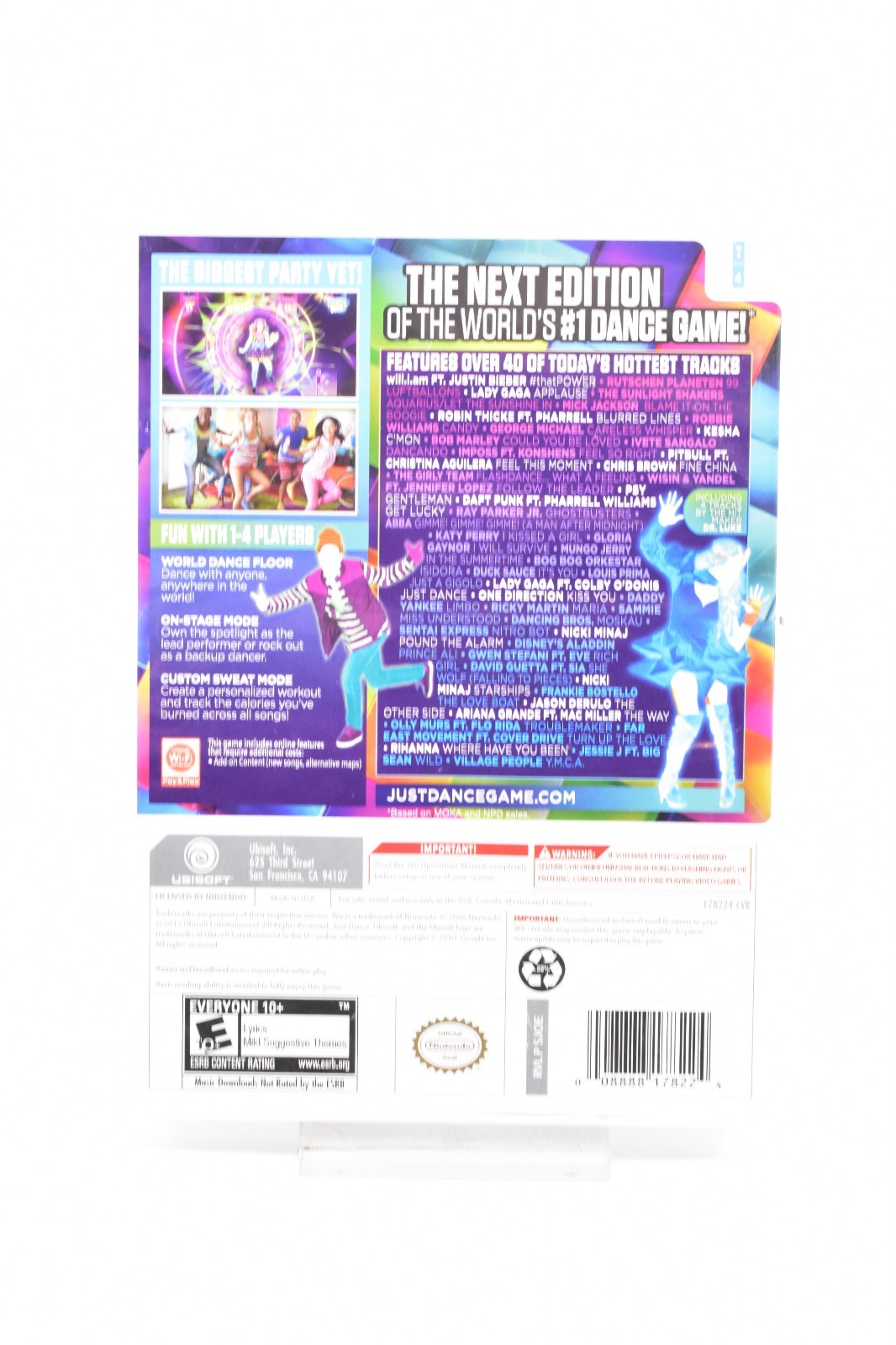 Wii Just Dance Just Dance 1 2 3 4 & Just Dance 2014 Game Bundle Tested & Working