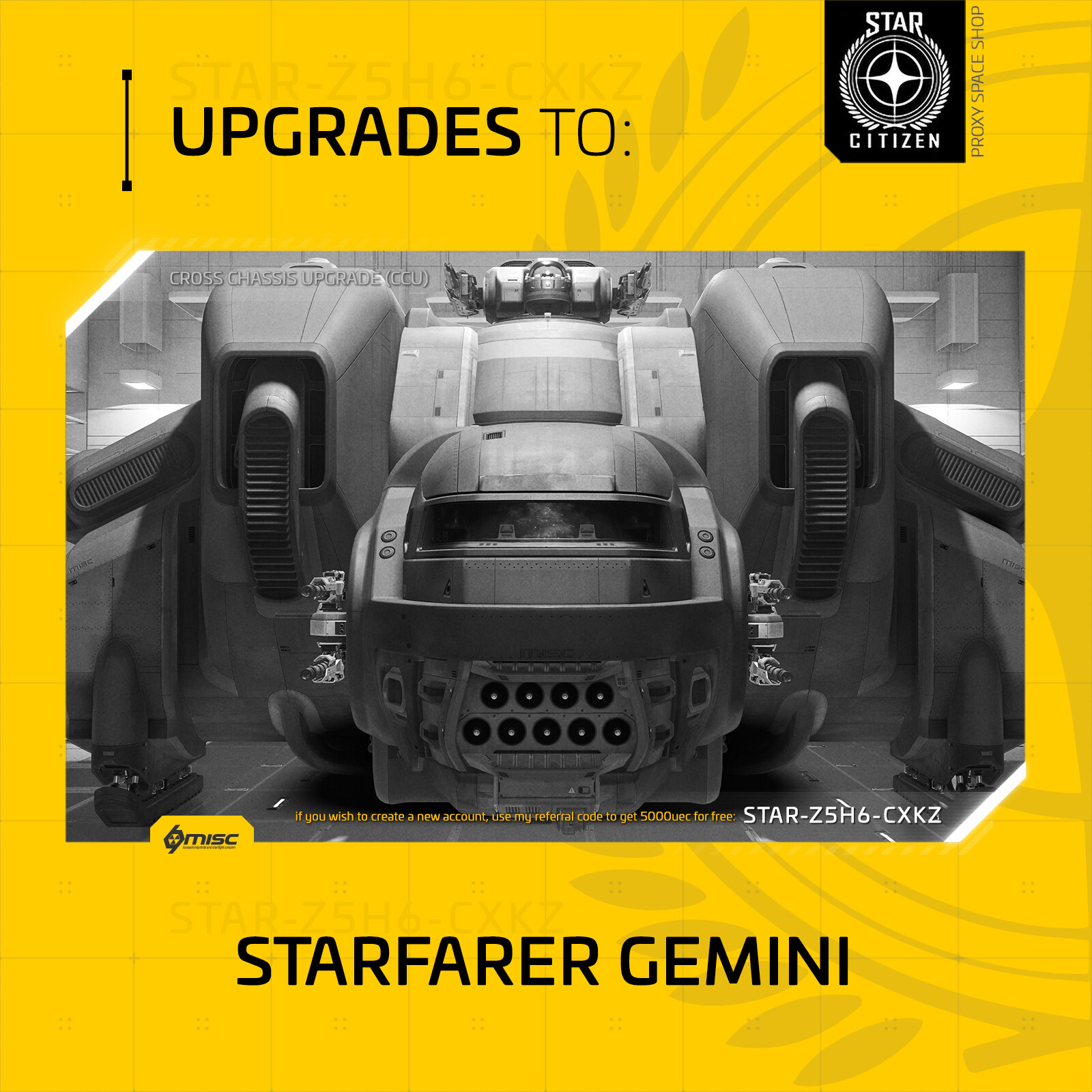 Star Citizen – MISC STARFARER GEMINI – UPGRADE – (CCU)