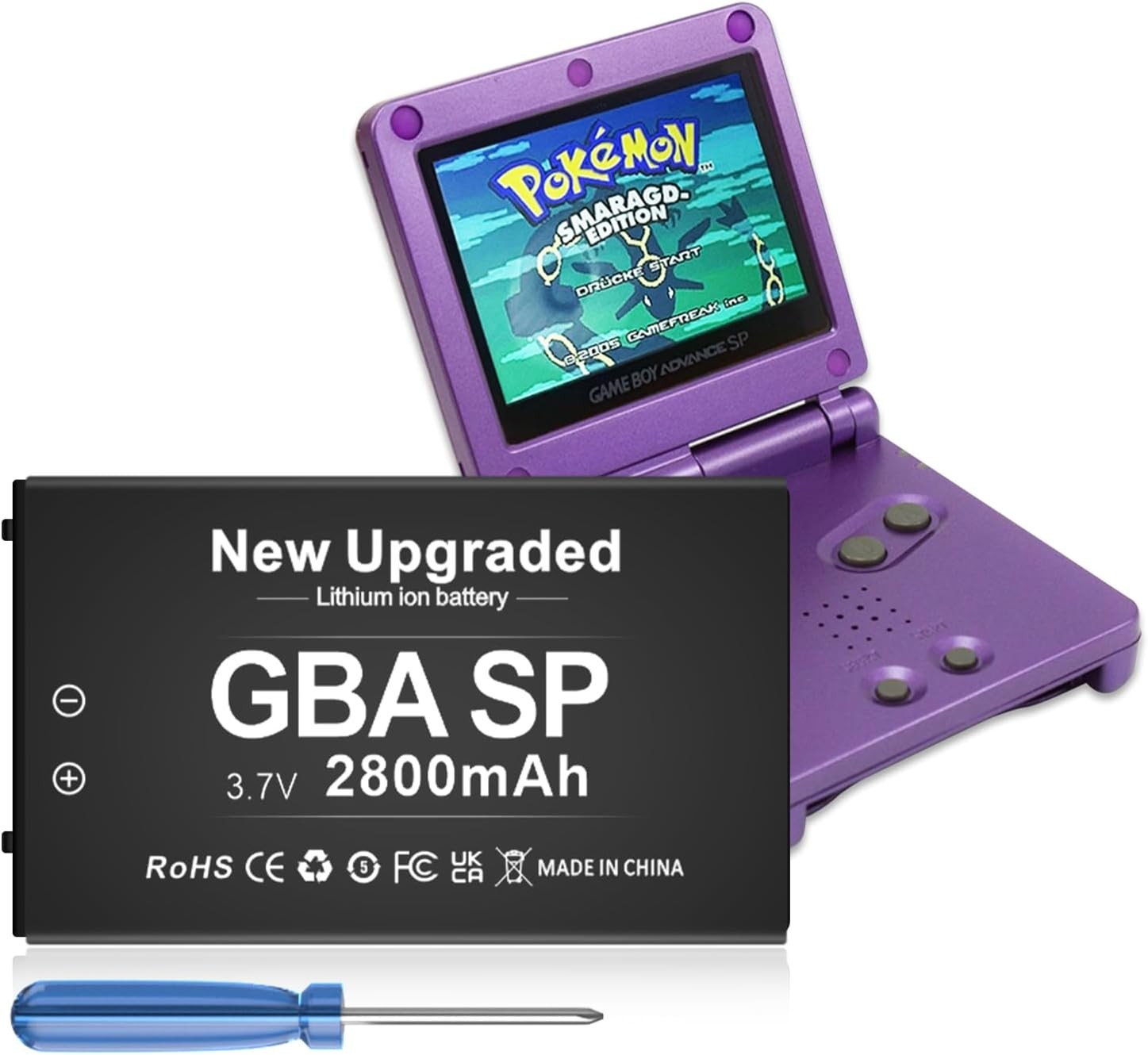 GBA Battery 2800mAh for Nintendo Gameboy Advance SP AGS-001
