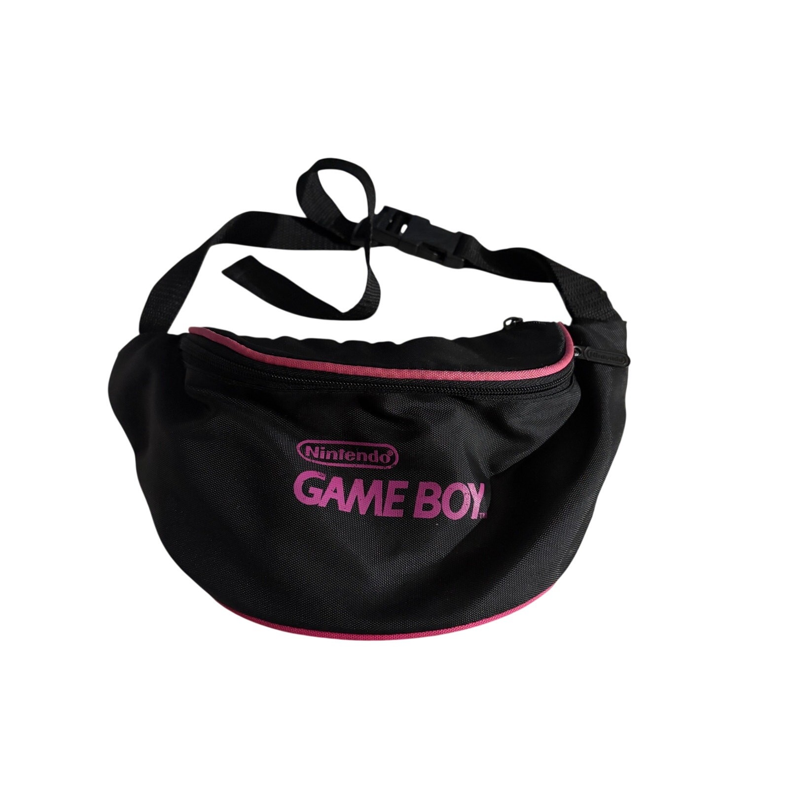 VINTAGE Nintendo Game Boy Gameboy Black Hot Pink Fanny Pack Retro 90s Vtg