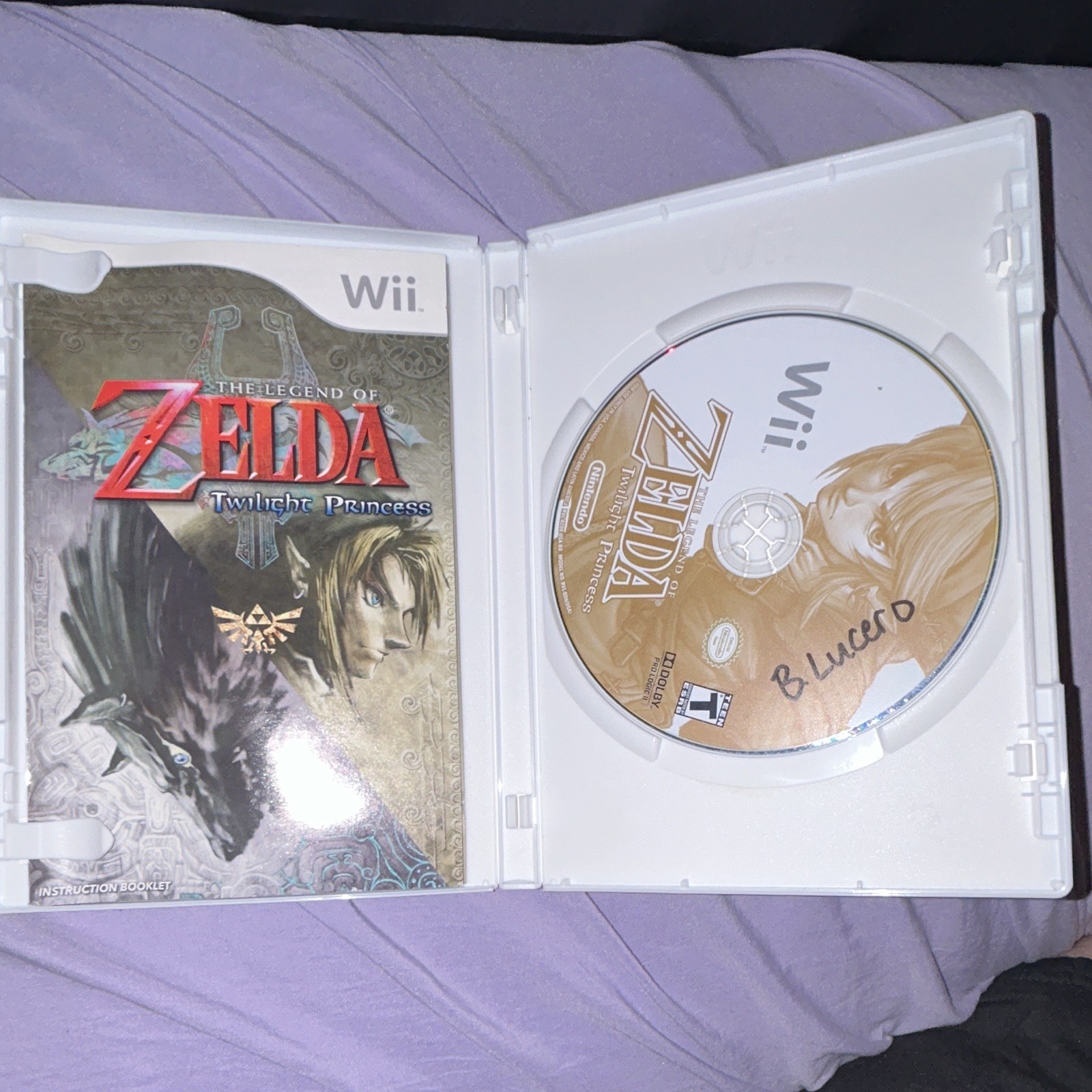 Nintendo The Legend of Zelda Twilight Princess Wii T Teen 2006 Manual Included