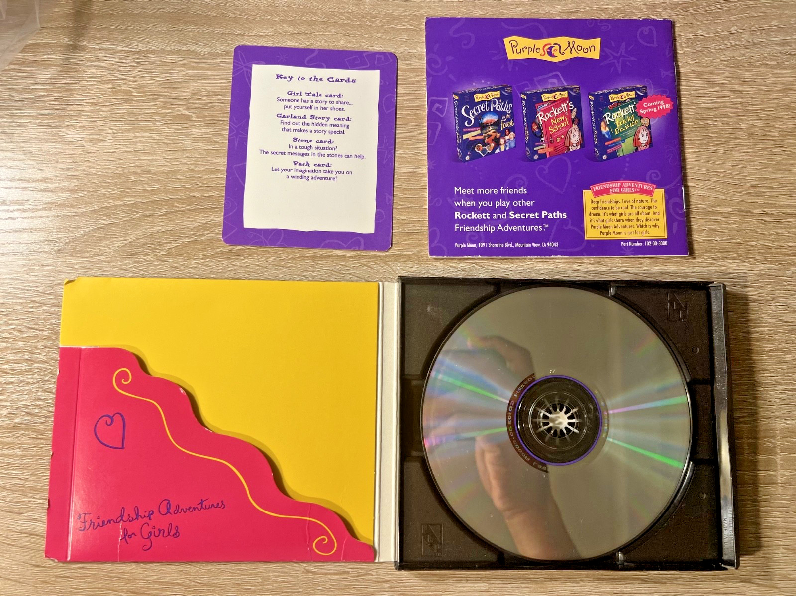 Secret Paths In The Forest PC CD-ROM Video Game Purple Moon Mattel 1997 RARE