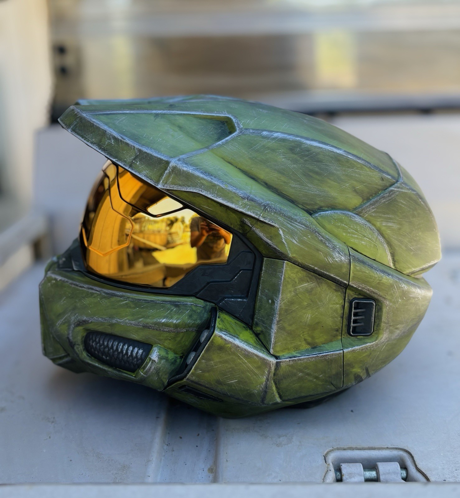 PREMIUM Halo Infinite Master Chief Full Sized Wearable Helmet with LED Lights