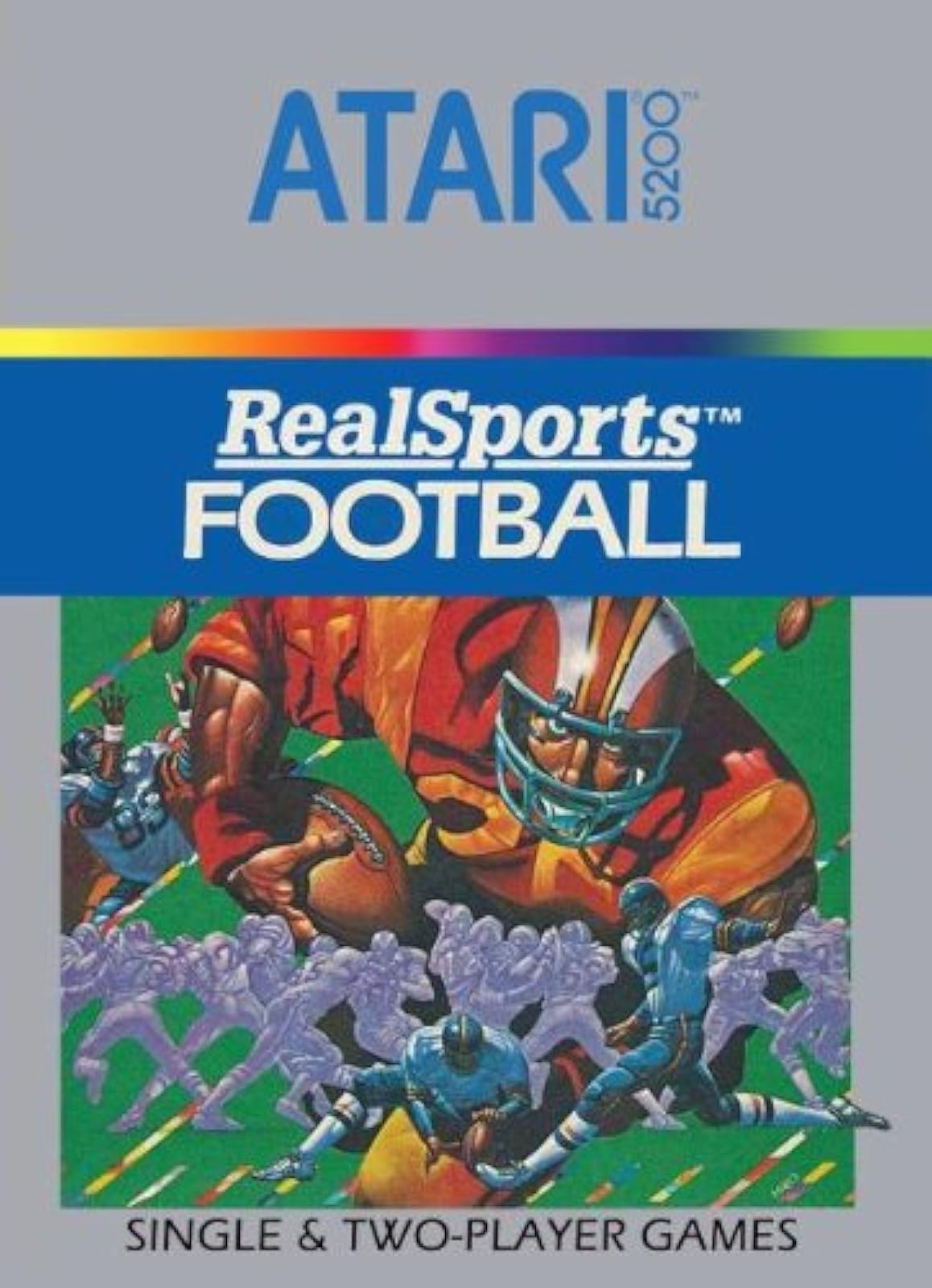 Real Sports Football Game For Atari 5200 Vintage