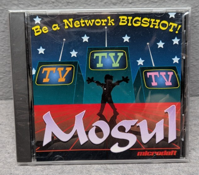 TV Mogul – Be a Network Bigshot! – IBM PC Game 1988 – Microdaft – Sealed