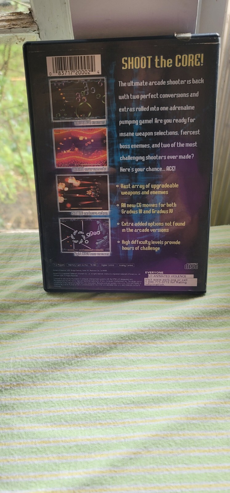 Gradius III and IV (Sony PlayStation 2, 2000) No Manual