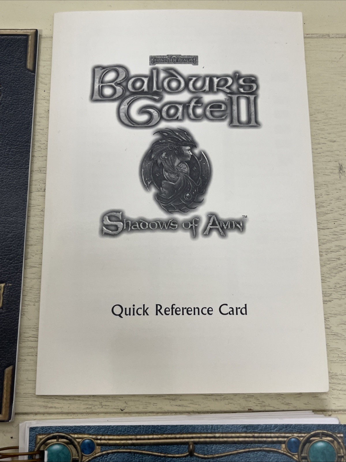 Baldur’s Gate 2 II – Shadows of Amn – PC & Throne of Bhaal CD Manual Reference